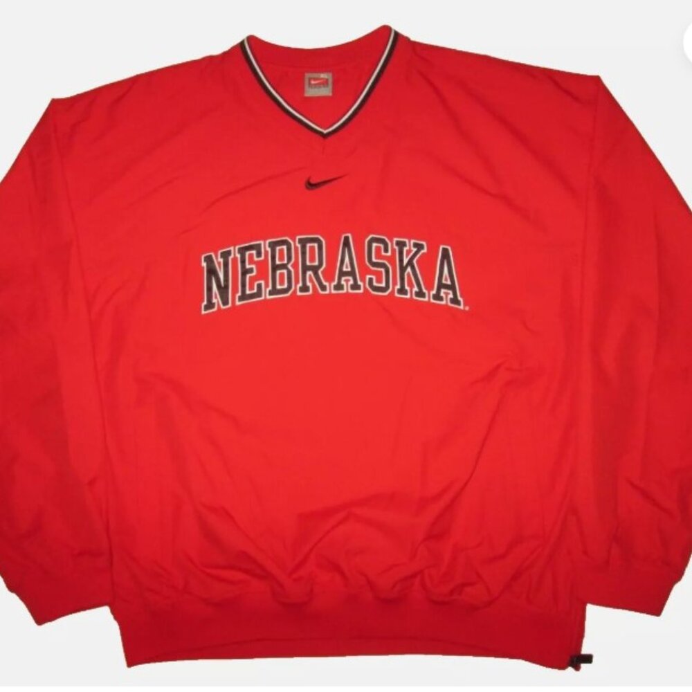 Nebraska Huskers Nike Center Swoosh Pullover Jacket Men's XL